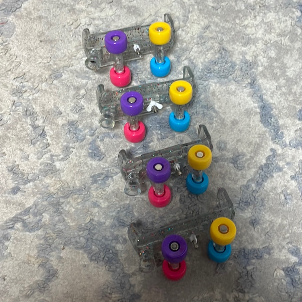 Build a bear colorful roller skates